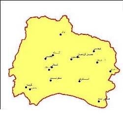 دانلود نقشه شهرهای استان خراسان شمالی