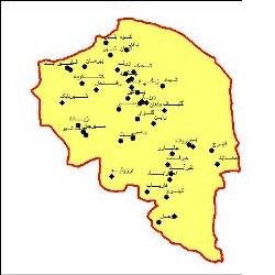 دانلود نقشه شهرهای استان کرمان