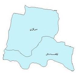 دانلود نقشه بخش های شهرستان بستان آباد