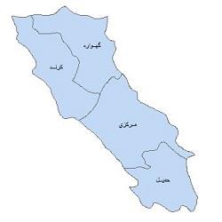 دانلود نقشه بخش های شهرستان اسلام آباد غرب