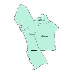 دانلود نقشه بخش های شهرستان میناب