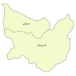 دانلود نقشه بخش های شهرستان نیر