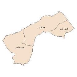 دانلود نقشه بخش های شهرستان پارس آباد