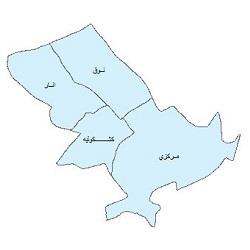 دانلود نقشه بخش های شهرستان رفسنجان