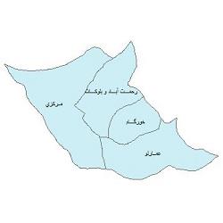 دانلود نقشه بخش های شهرستان رودبار