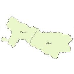 دانلود نقشه بخش های شهرستان ساوه