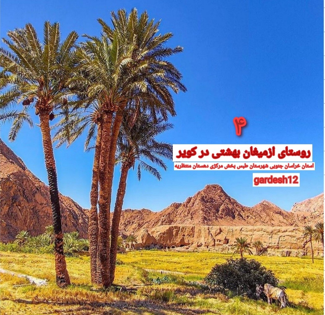 دانلود تحقیق معرفی جاذبه های گردشگری روستای ازمیغان  (بهشتی در کویر) 2021