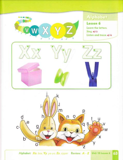 دانلود ویدیوی آموزشی حروف X و Y و Z همراه با مثال درس 10 کتاب first friends 1 2021