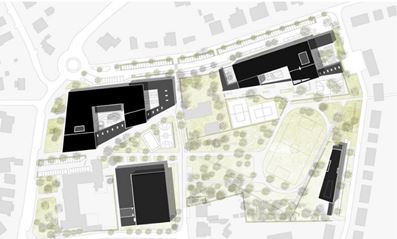 پاورپوینت تحلیل معماری مدرسه سبز و پایدار در Campus Peer- بلژیک