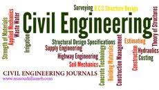 لیست ژورنال های مهندسی عمران سراسر