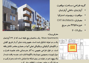 پاوروینت تحلیل معماری آپارتمان های ماز